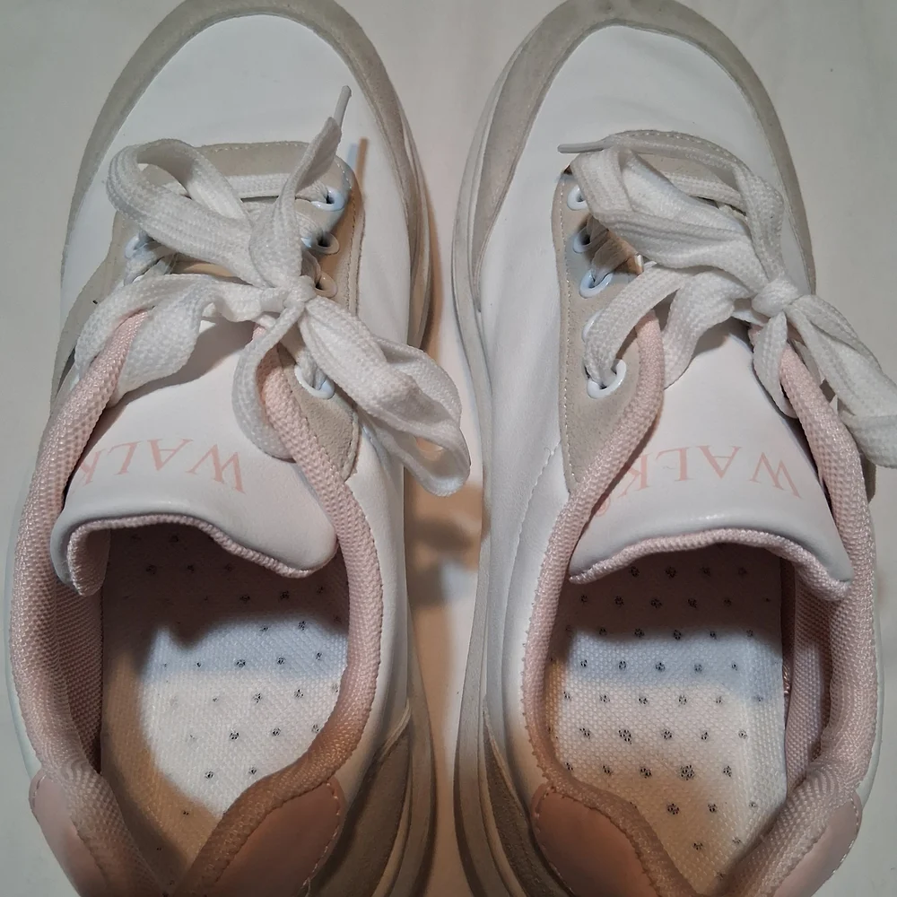 Kappa Sneakers 222 Banda Barnel White & Pink Size EU 41 Summer Casual Chic Retro